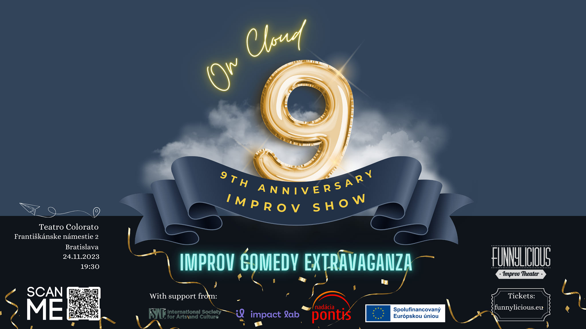 November 24, 2023: On Cloud Nine: Improv Comedy Extravaganza