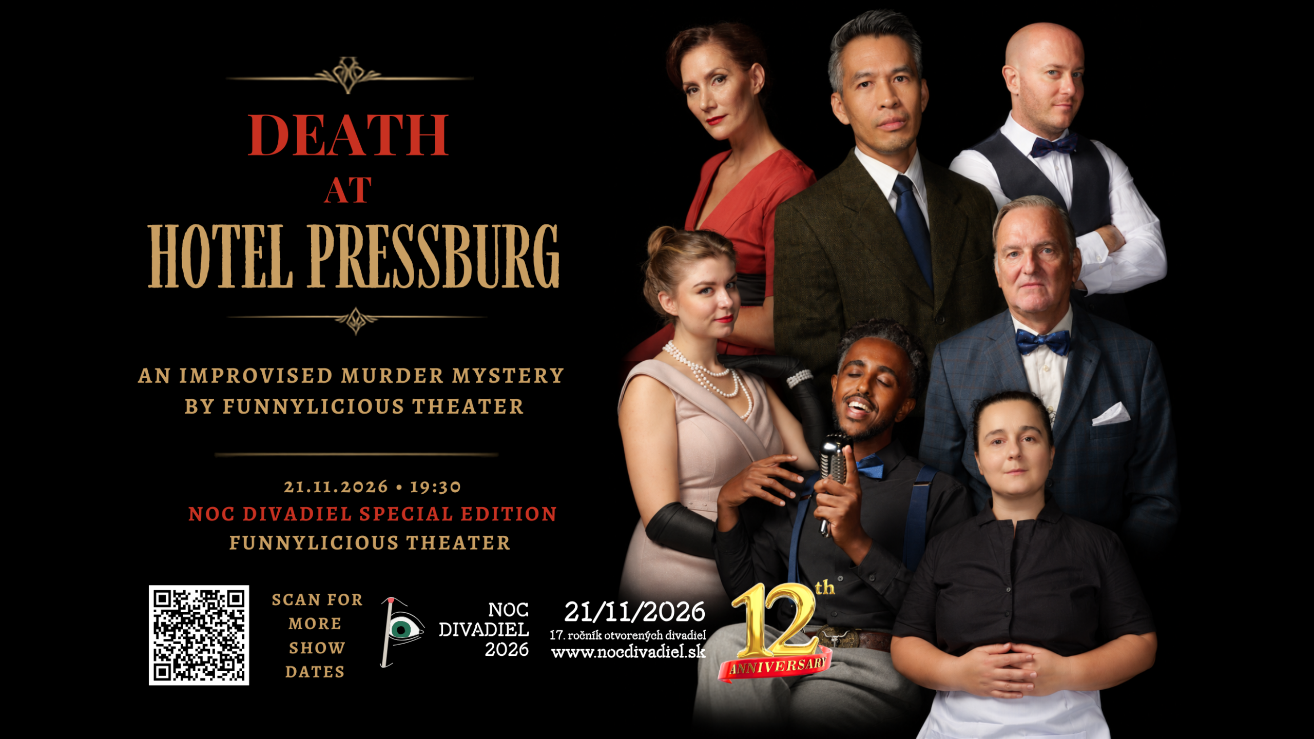 November 21, 2026: Death at Hotel Pressburg | Noc divadiel 2026 Special Edition