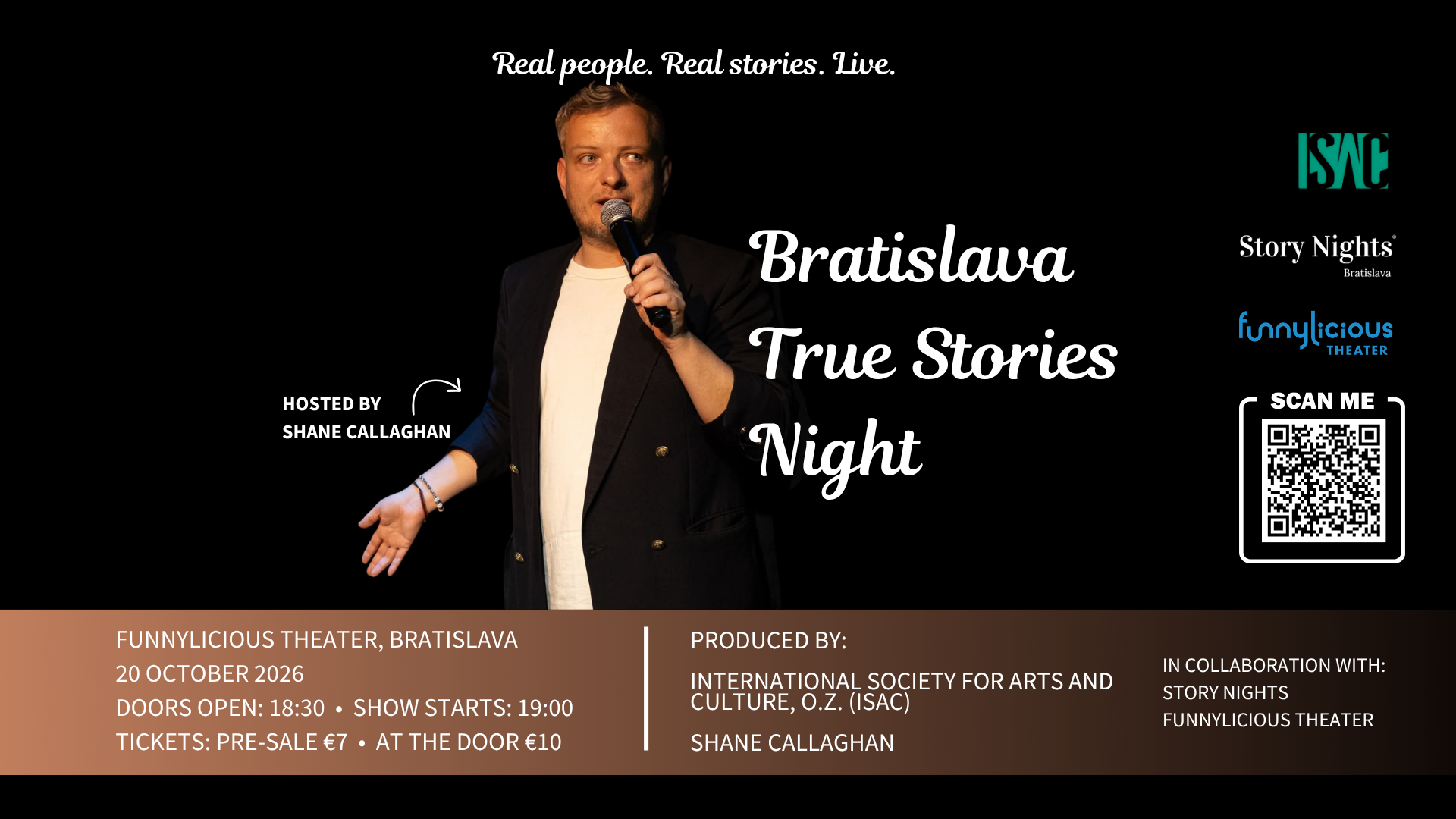 October 20, 2026: Bratislava True Stories: October Edition